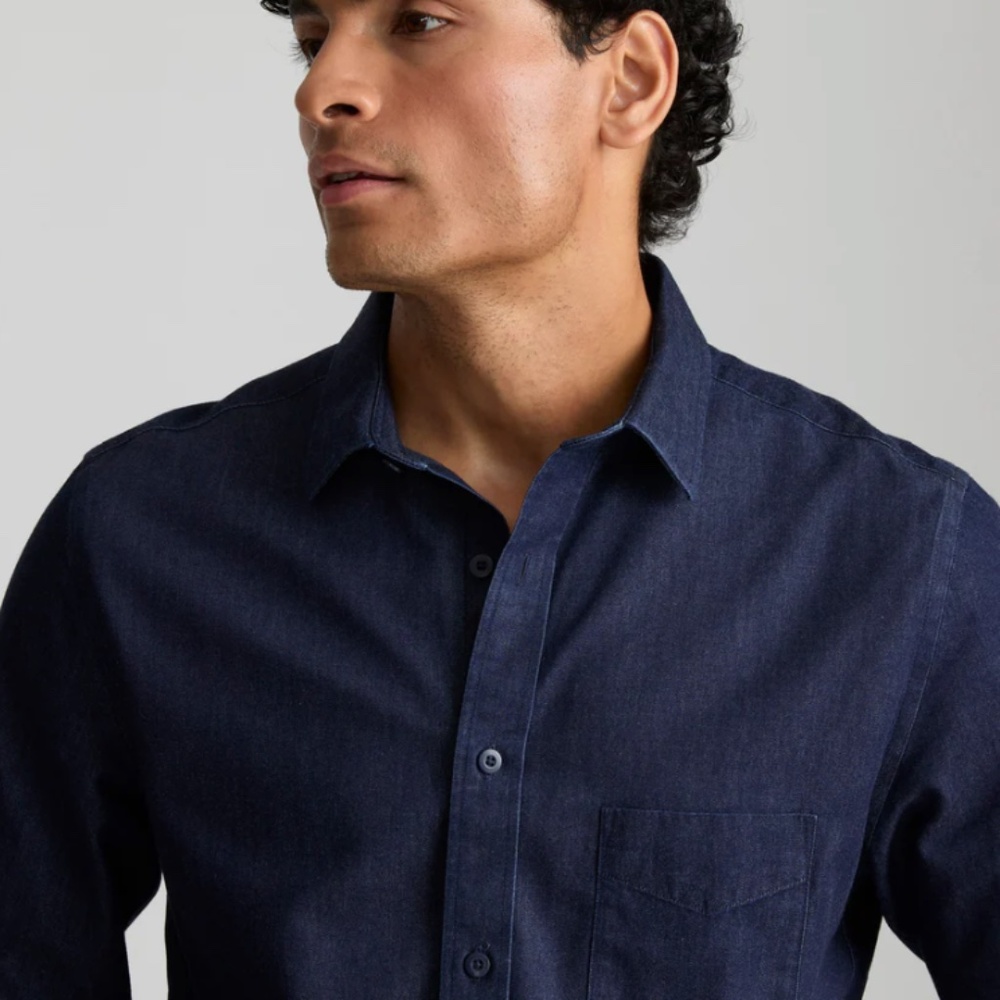 UNTUCKit Wrinkle-Free Denim Cinzano Shirt - Regular Fit - Small